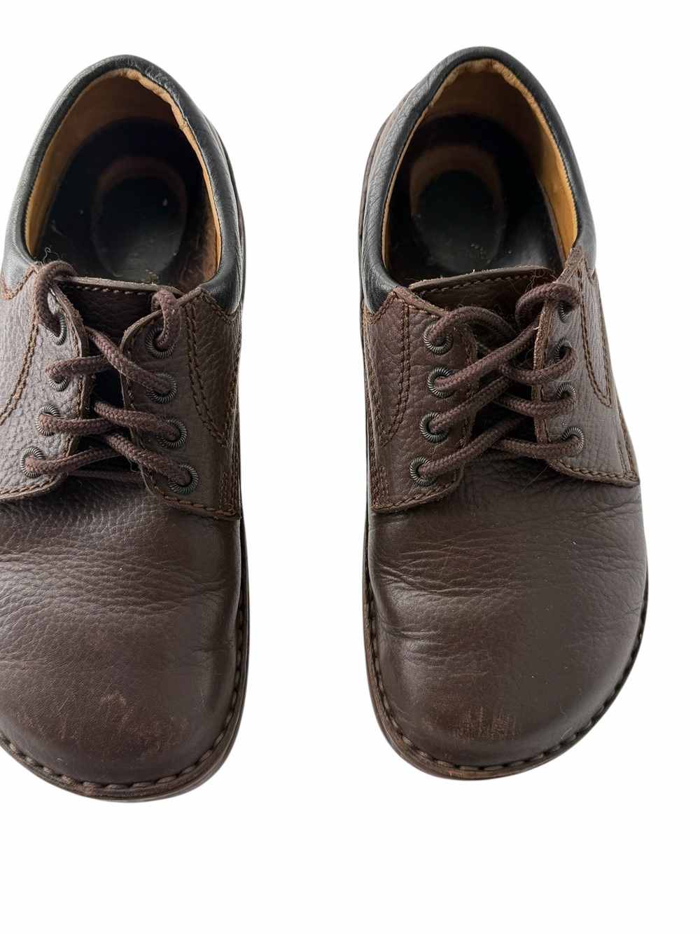 Birkenstock Footprints Women’s Brown Leather Lace Up Shoes Boho Gorpcore Size 39
